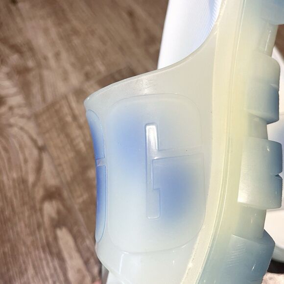 UGG Jella Watercolor Slide Women's size 7 Sky Blue Clear Sandals Shoes Slip Ons - Picture 5 of 16
